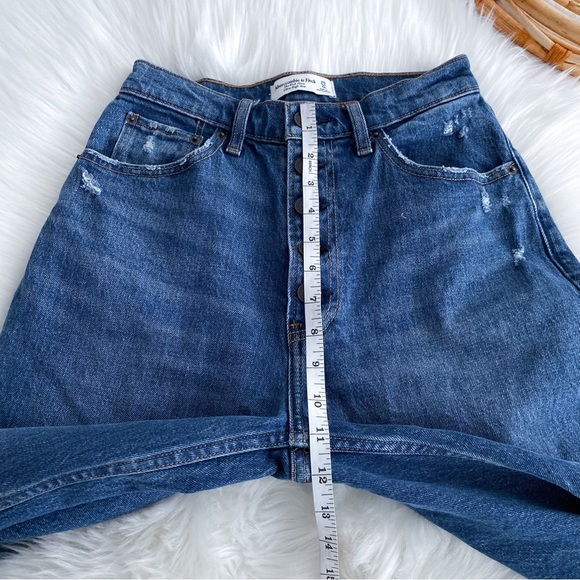Abercrombie & Fitch The Kick Flare Ultra High Rise Jeans Button Fly Stretch 25 - Picture 12 of 14